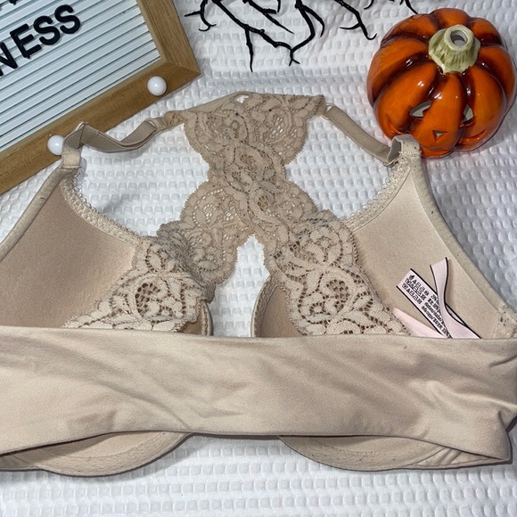 Victoria’s Secret Body by Victoria Racerback Perfect bra 32D Nude - Picture 2 of 3
